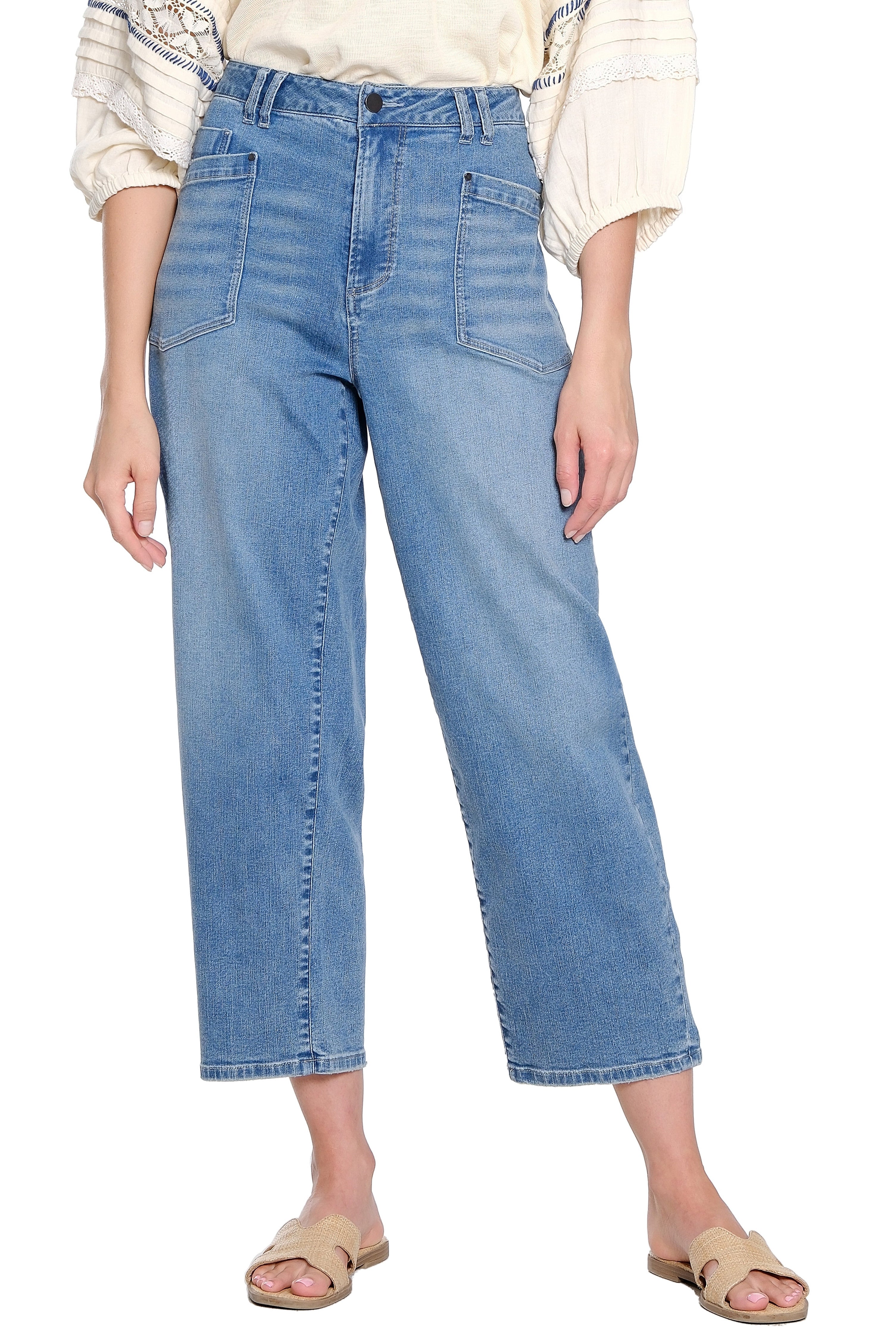 Barrel Leg Jean – Medium Indigo