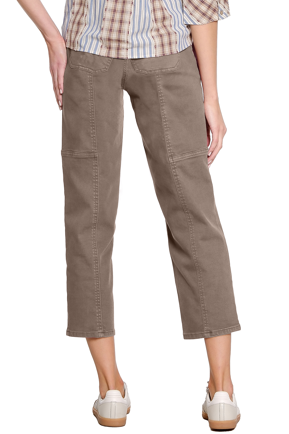 Grey Garment Dyed Twill Utility Pant