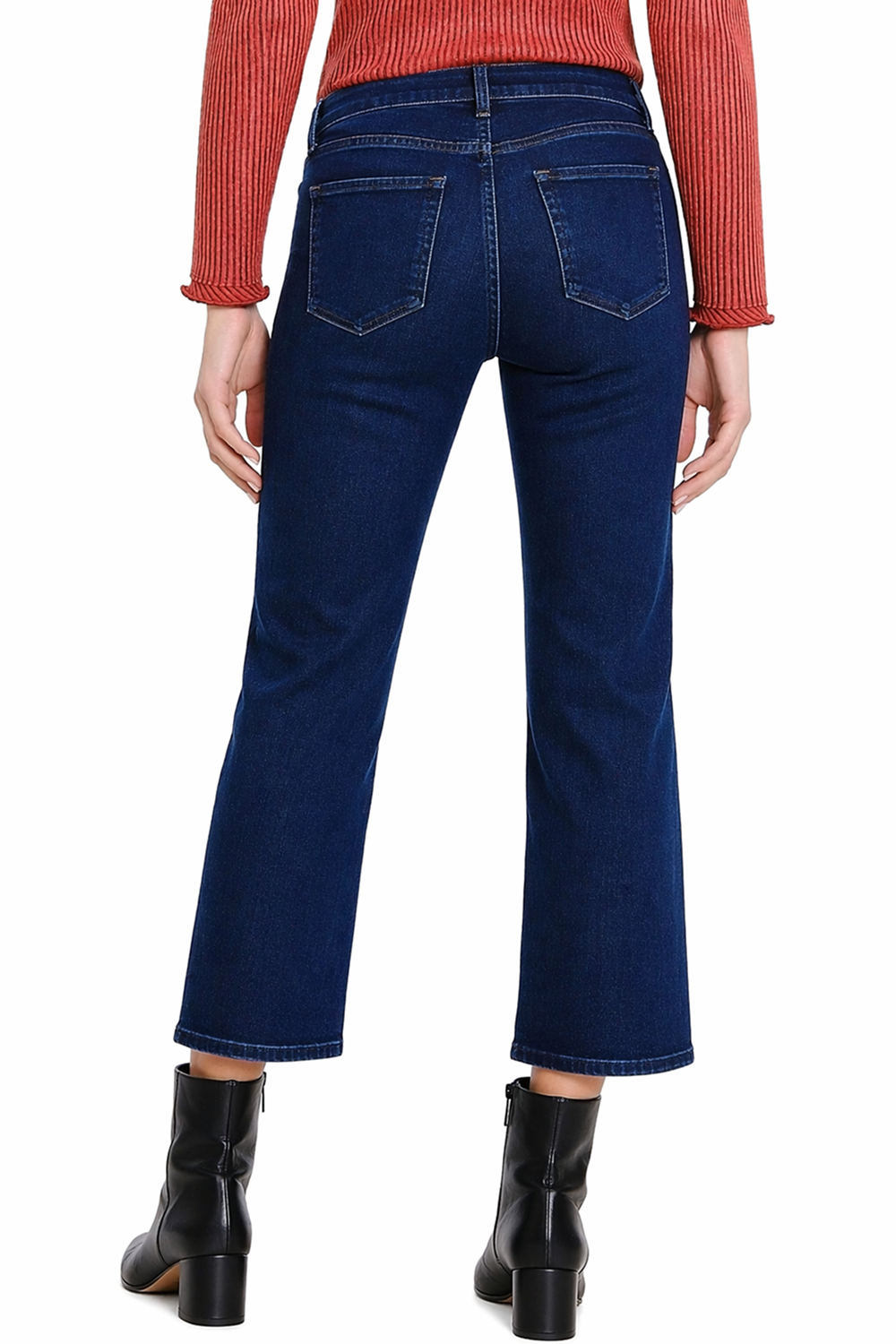 Darkest Indigo Pull On Ankle Jean