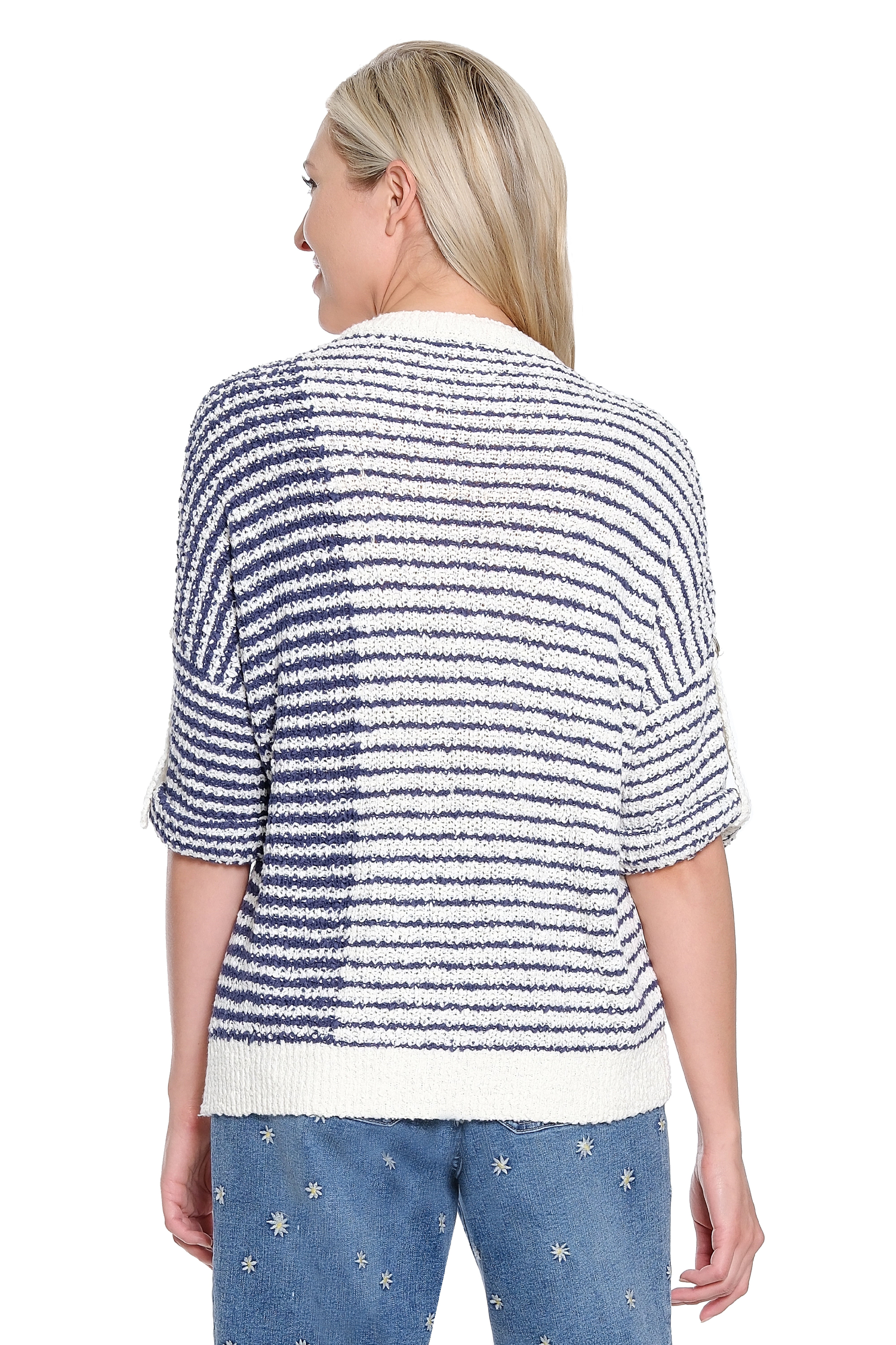 Mixed Stripe Sweater - Navy Stripe