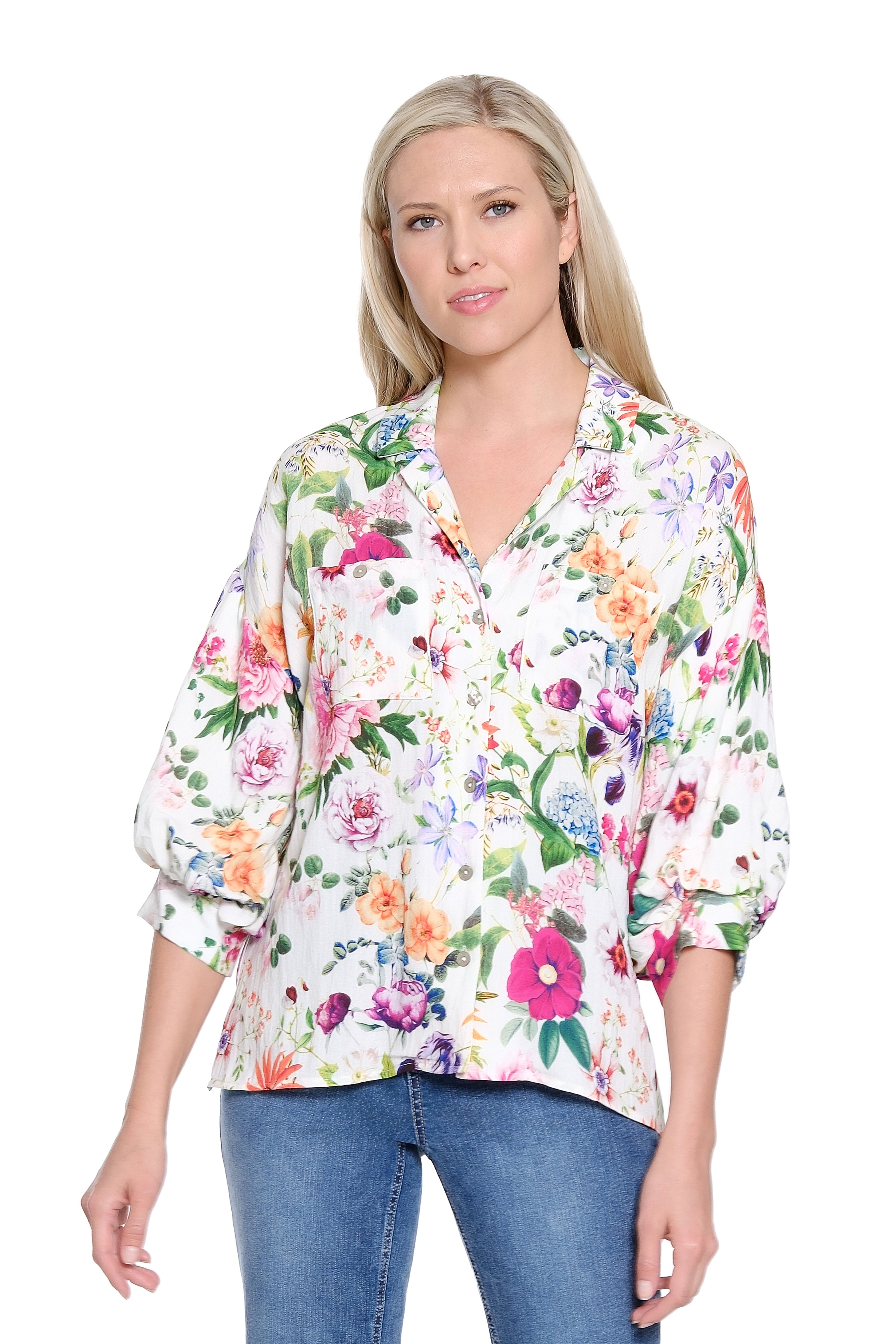 Botanical Print Button-Up – Floral Multi