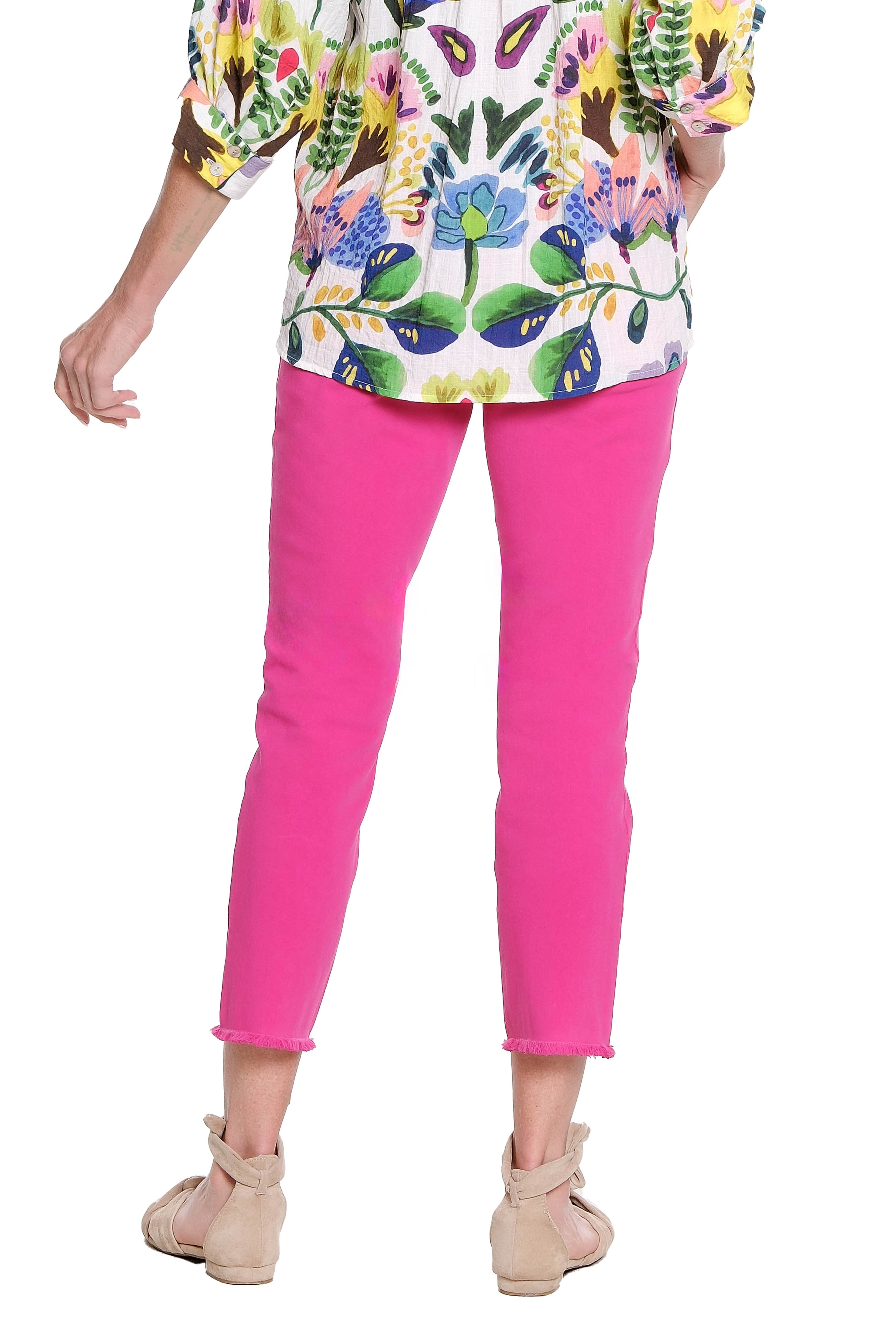 Stretch Pull-On Jean - Magenta