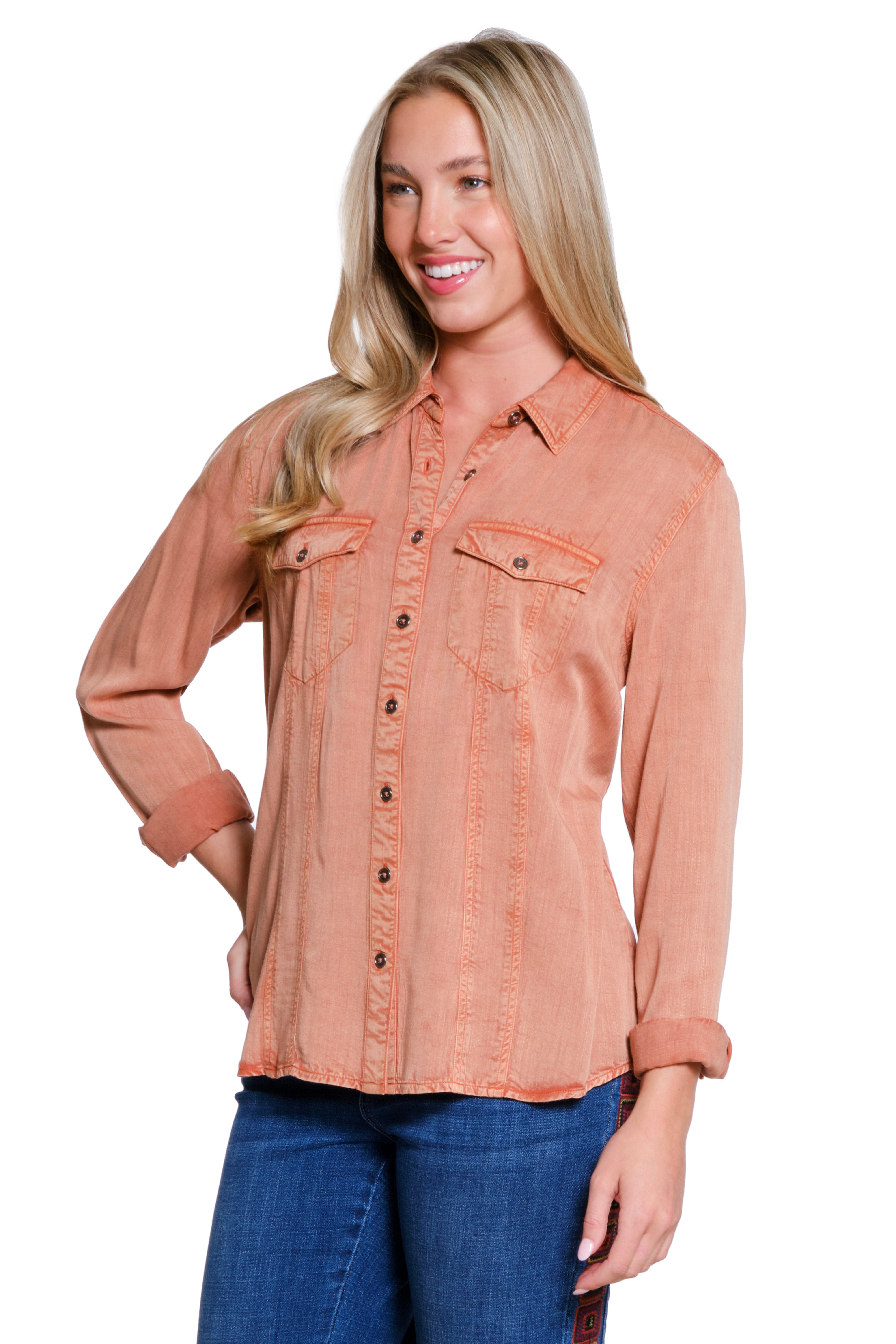Button-Up Shirt - Spice