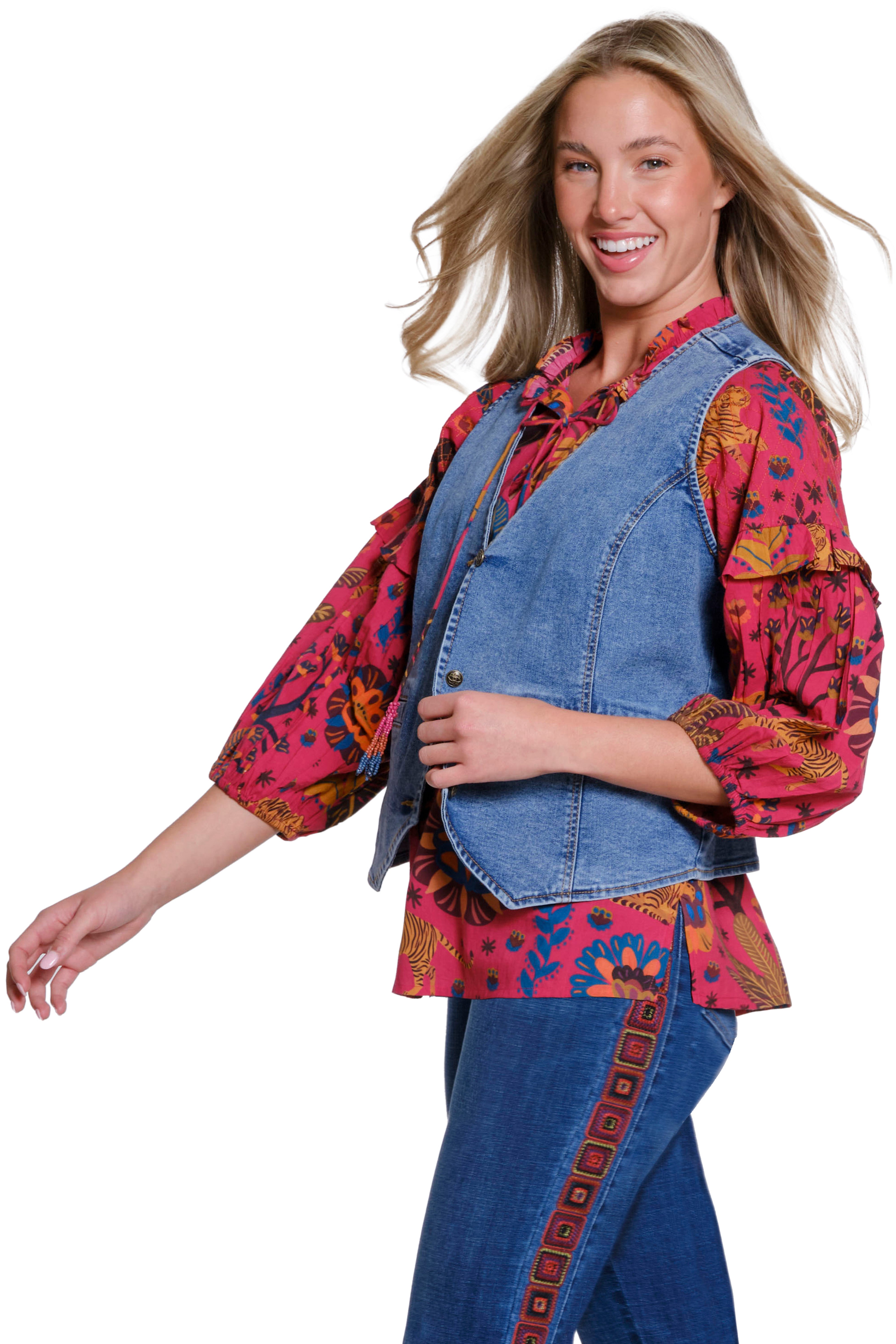 Denim Vest - Medium Indigo