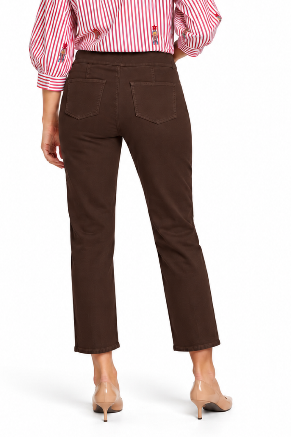 Espresso Pull-On Straight Leg Ankle Jean - Missy