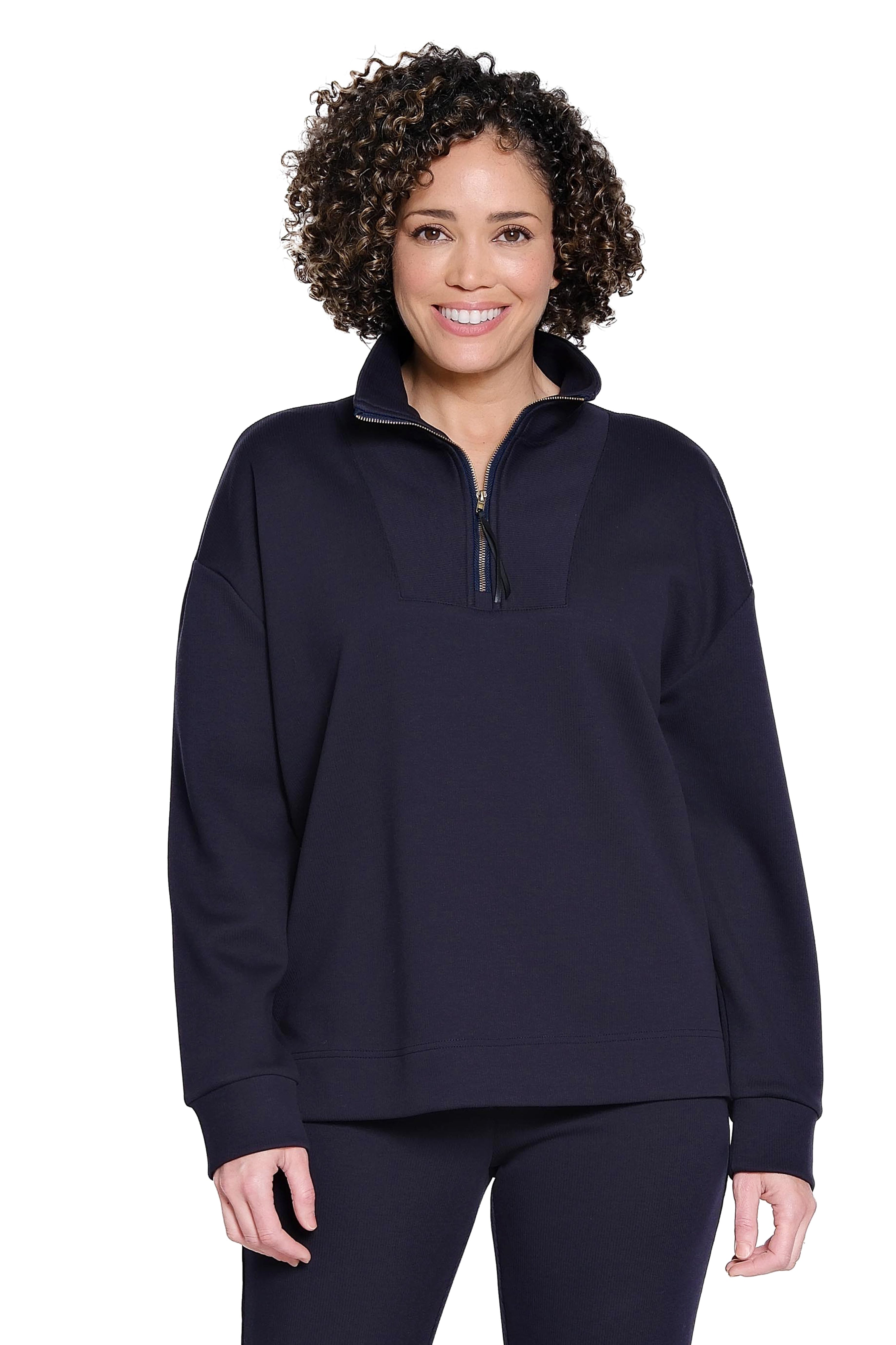 Half Zip Pullover - Navy