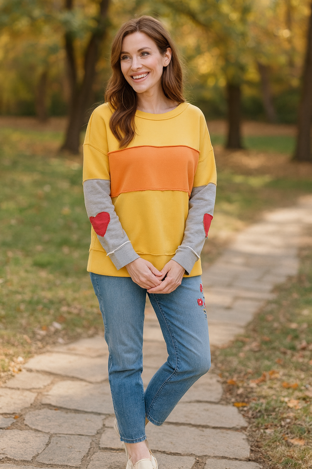 Colorblock Sweatshirt - Multi