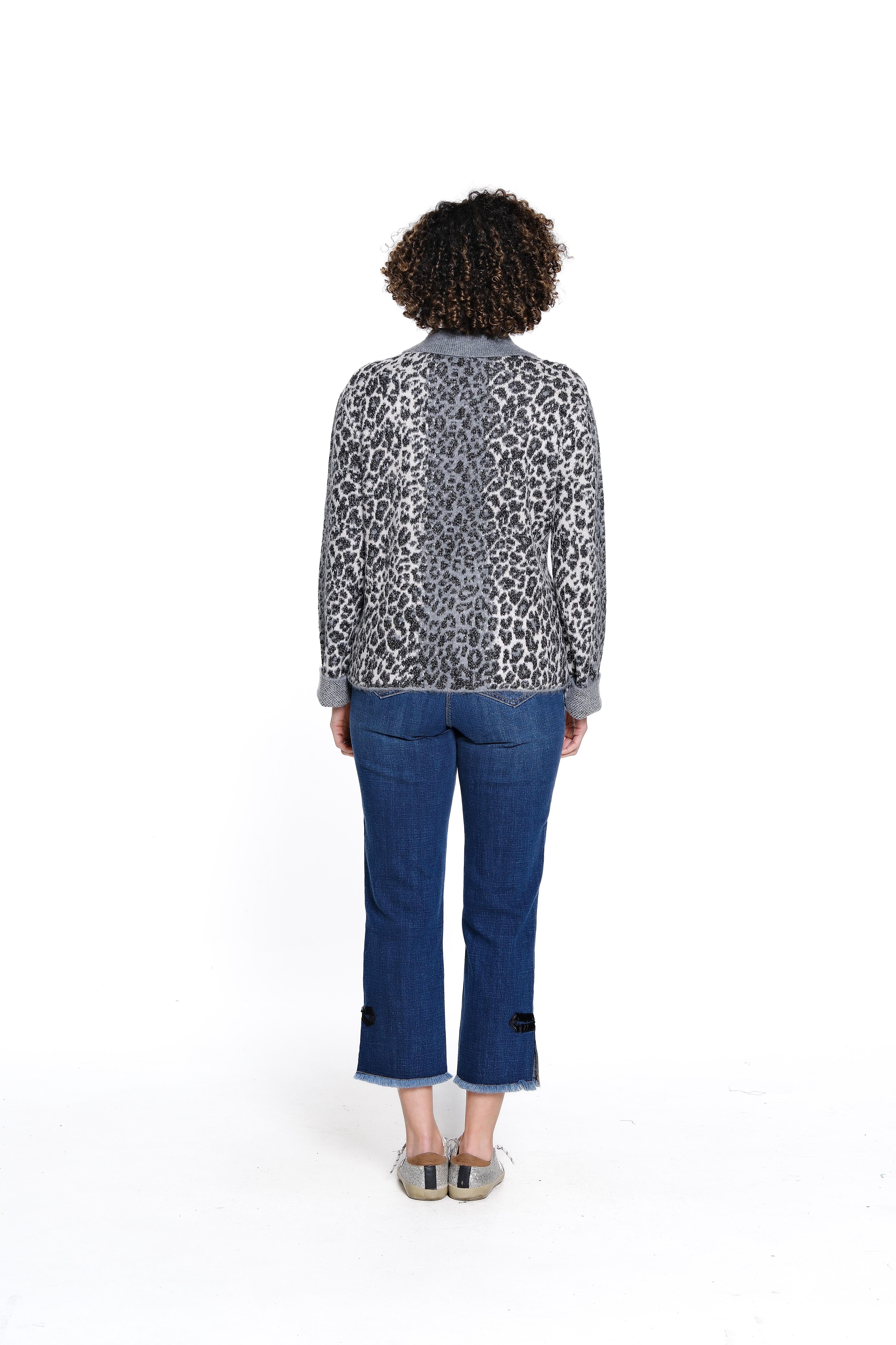 Animal Print Cardigan - Multi