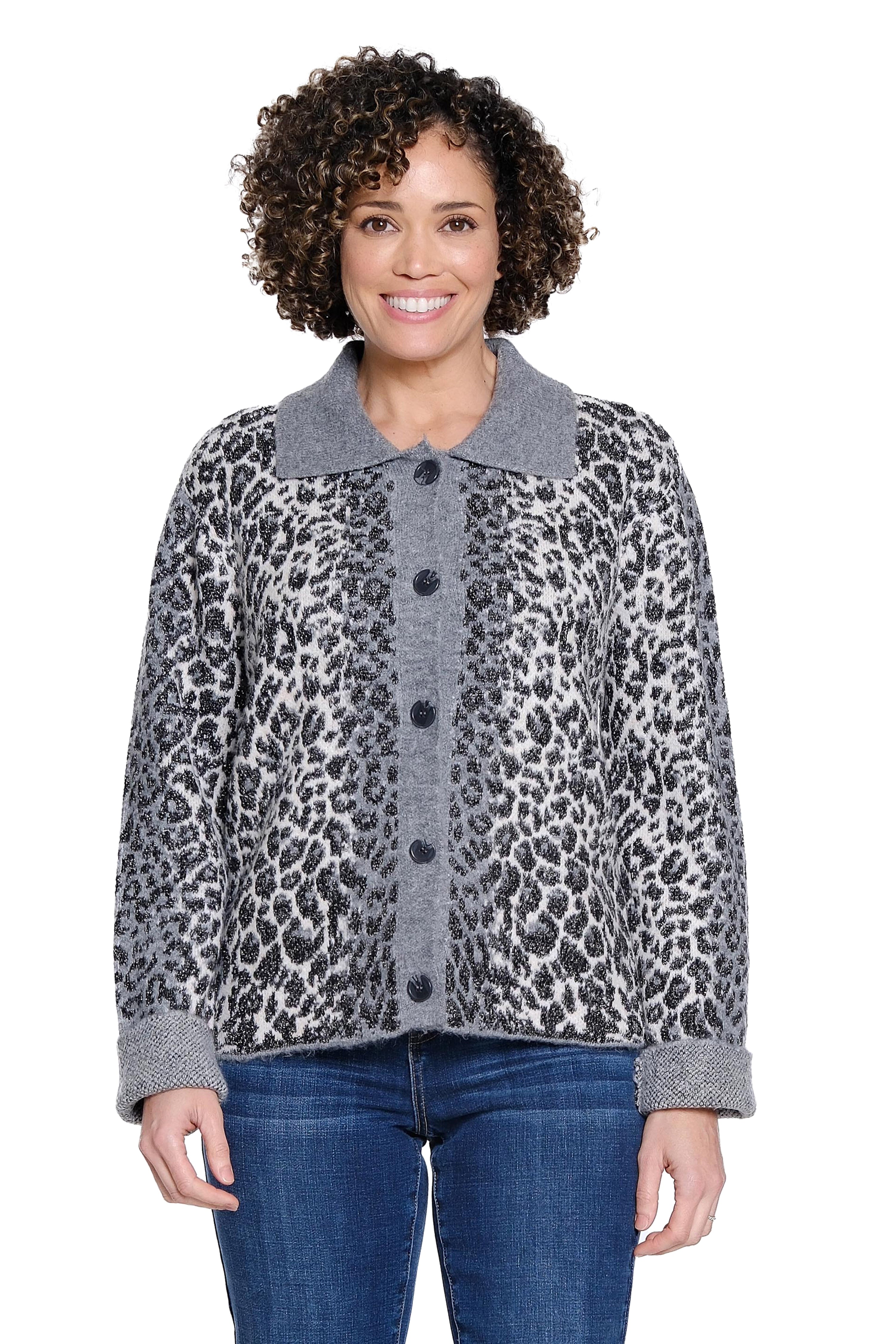 Animal Print Cardigan - Multi