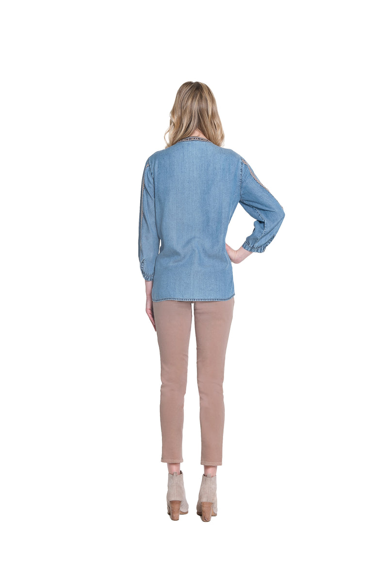 4 WAY STRETCH PULL ON SKINNY ANKLE JEAN - Truffle