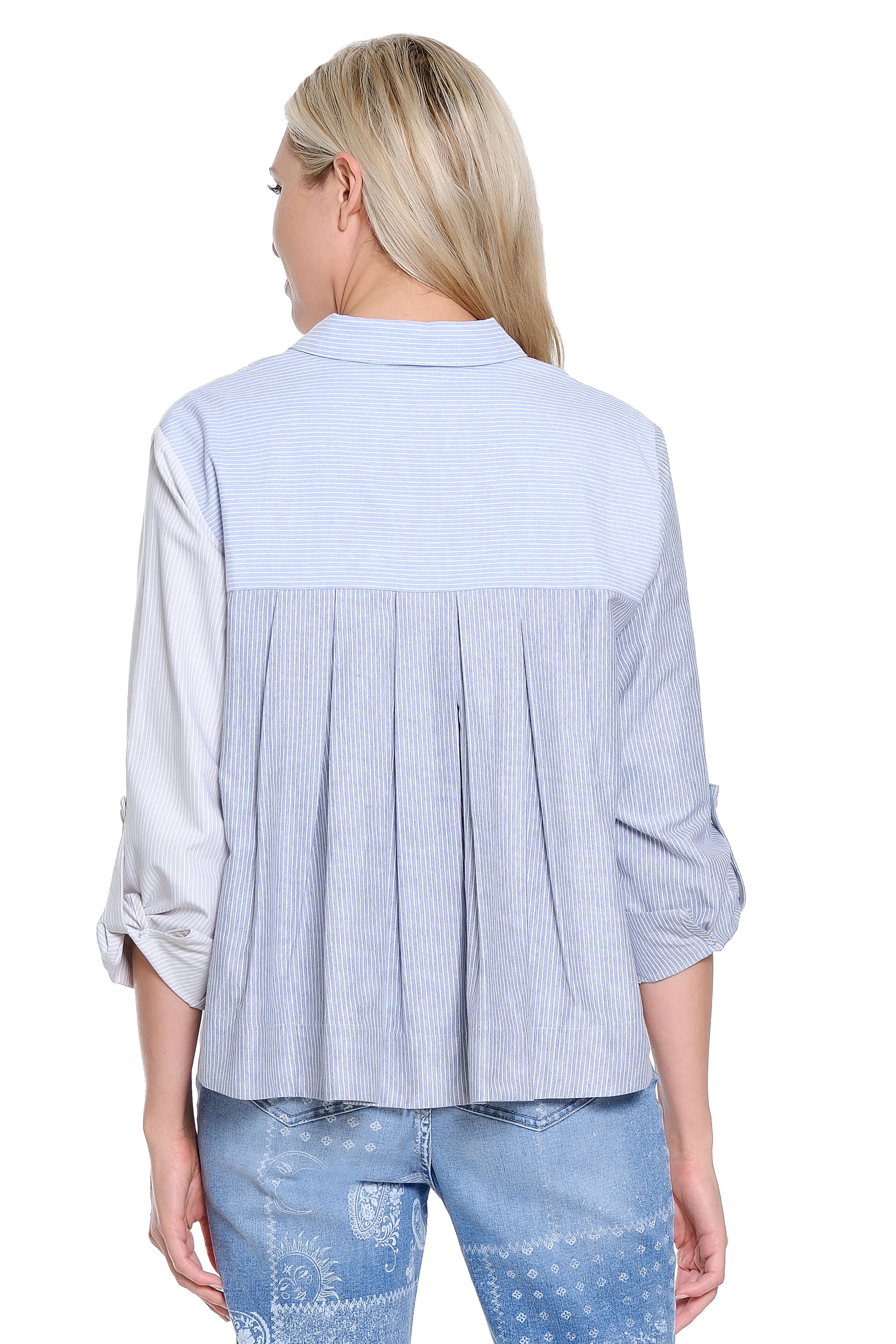 Mixed Stripe Swing Shirt - Multi Stripe