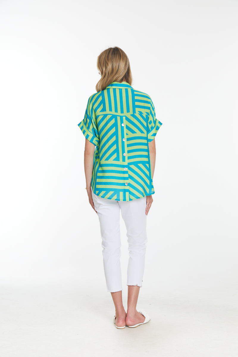 4 Way Stretch Crop Jean- White