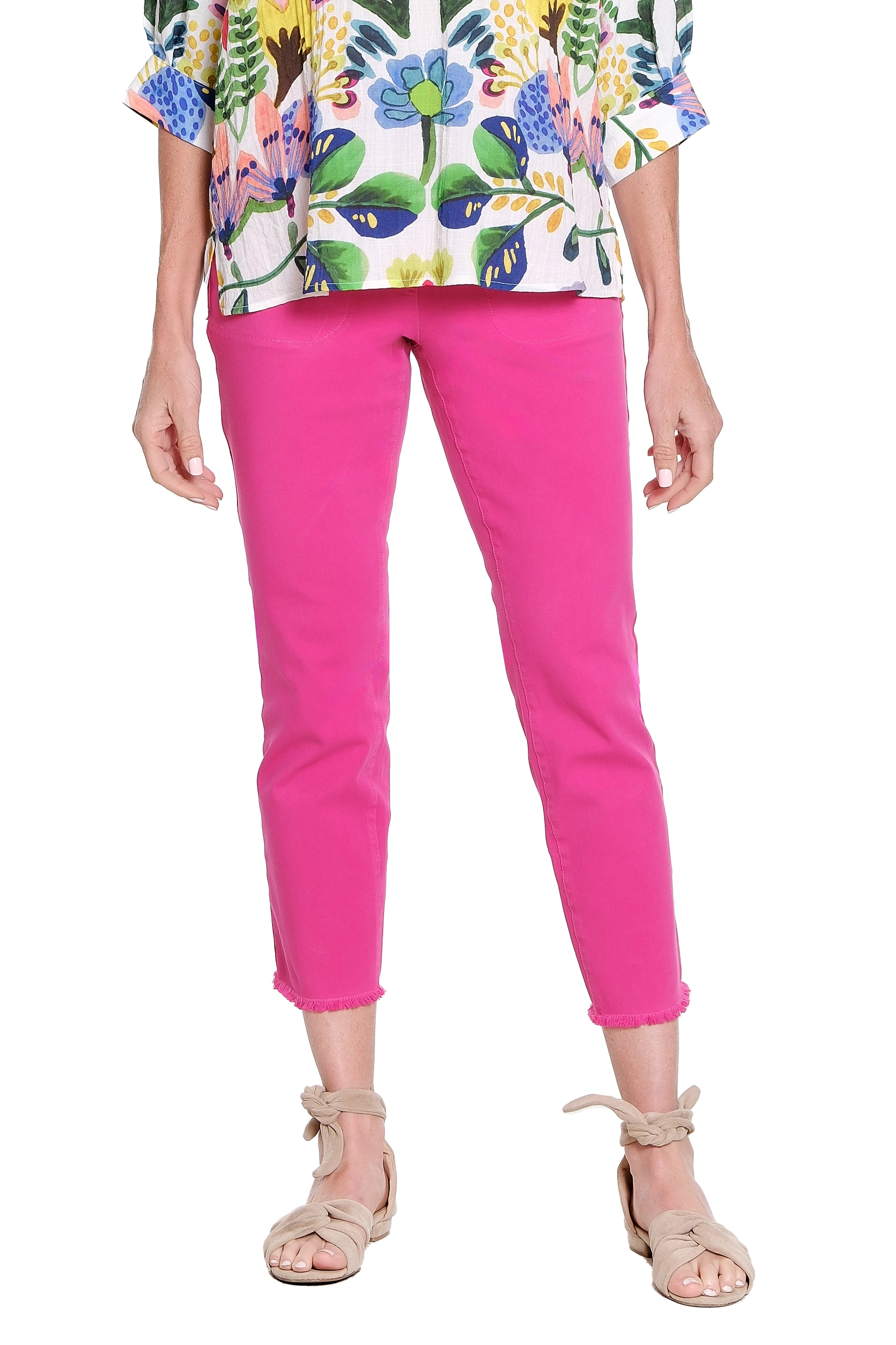 Stretch Pull-On Jean - Magenta