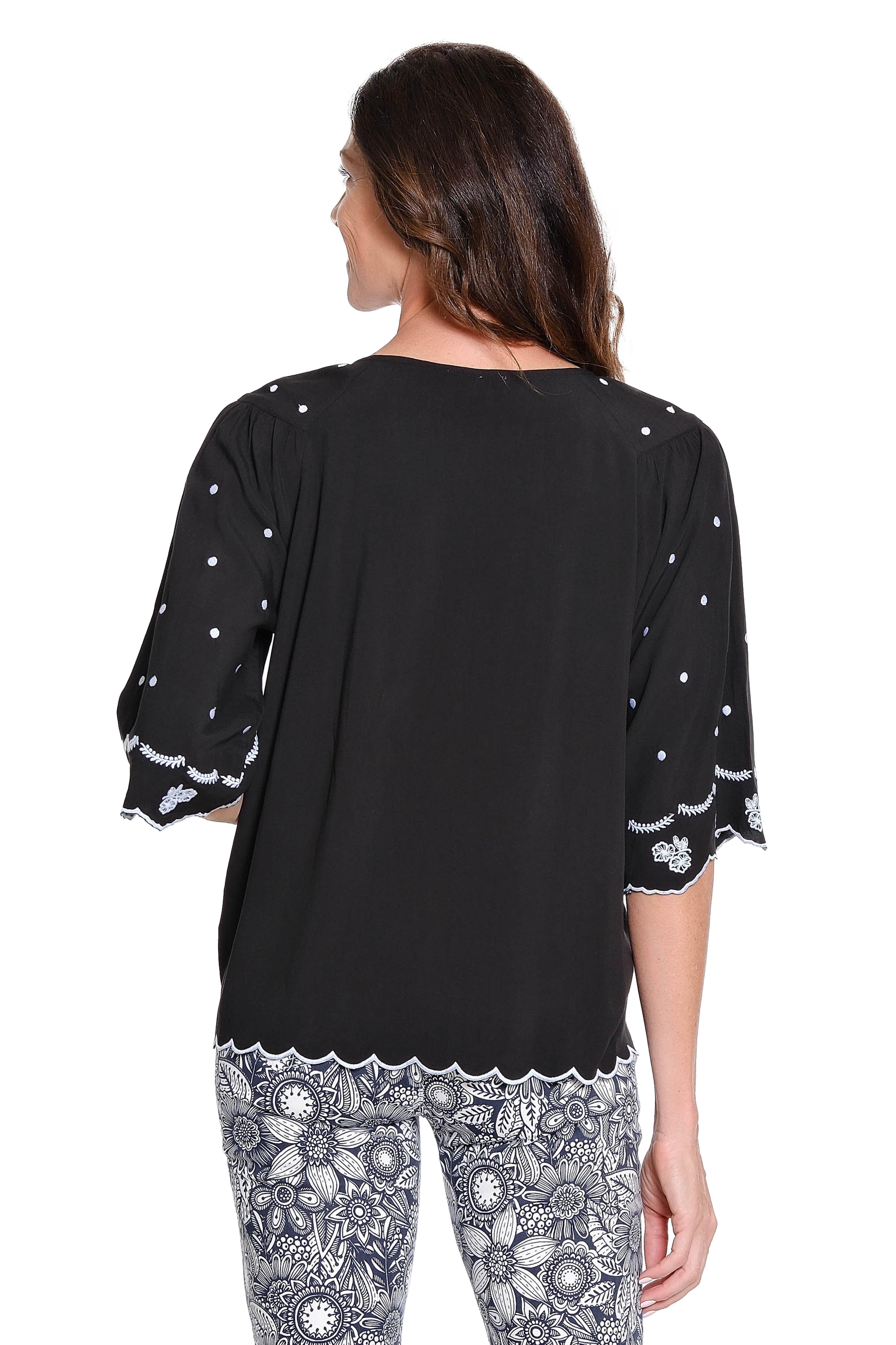 Scallop Edge Popover – Black