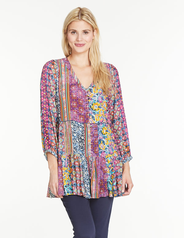 Printed Tiered Top - Multi