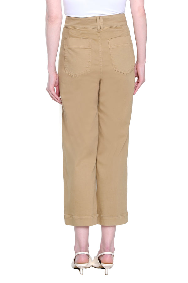 Twill Crop Pant - Bronze