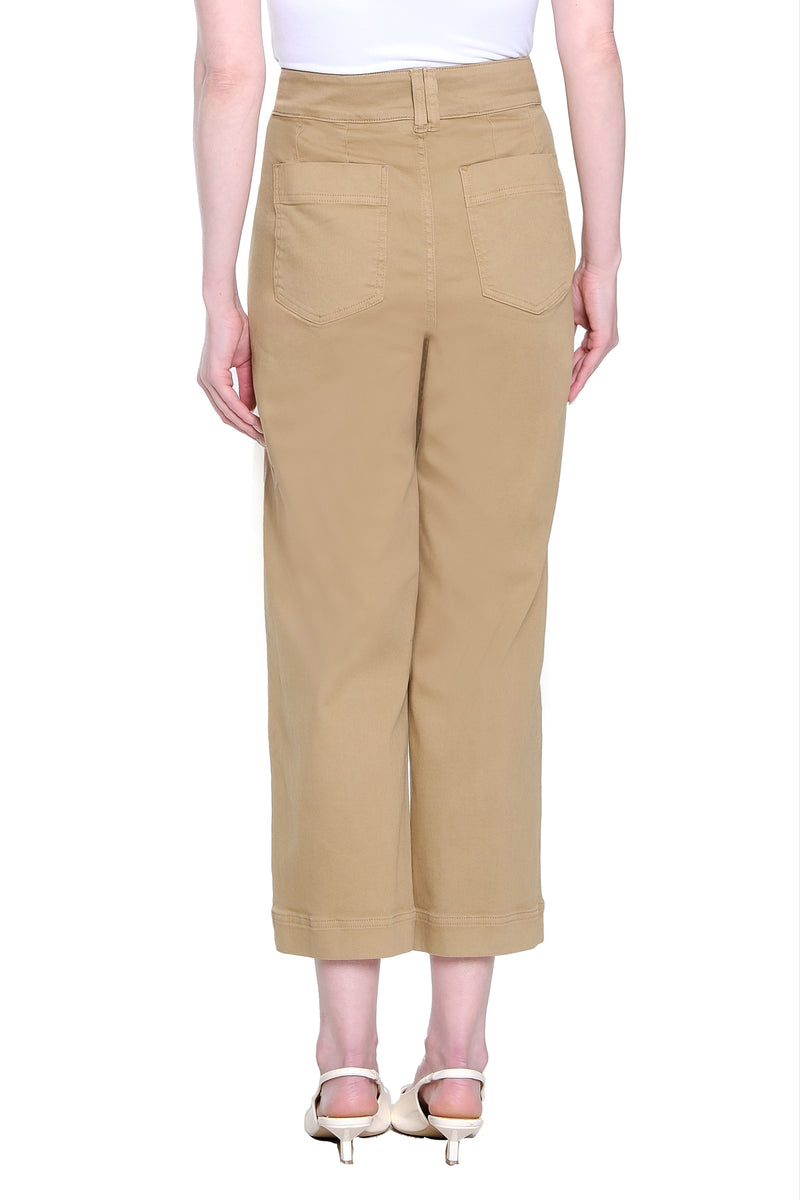 Twill Crop Pant - Bronze