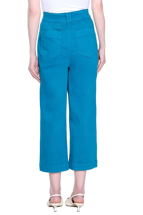 Twill Crop Pant - Deep Lake