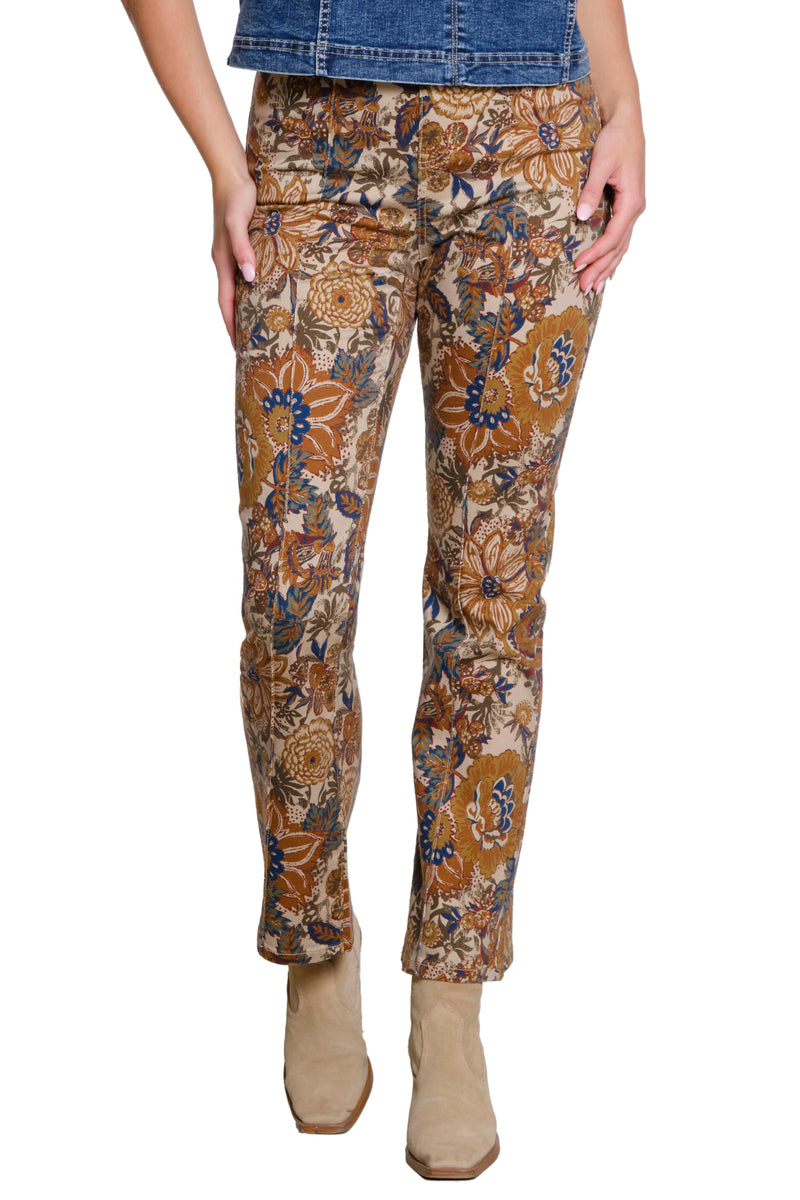 Vintage Print Jeans - Floral Multi