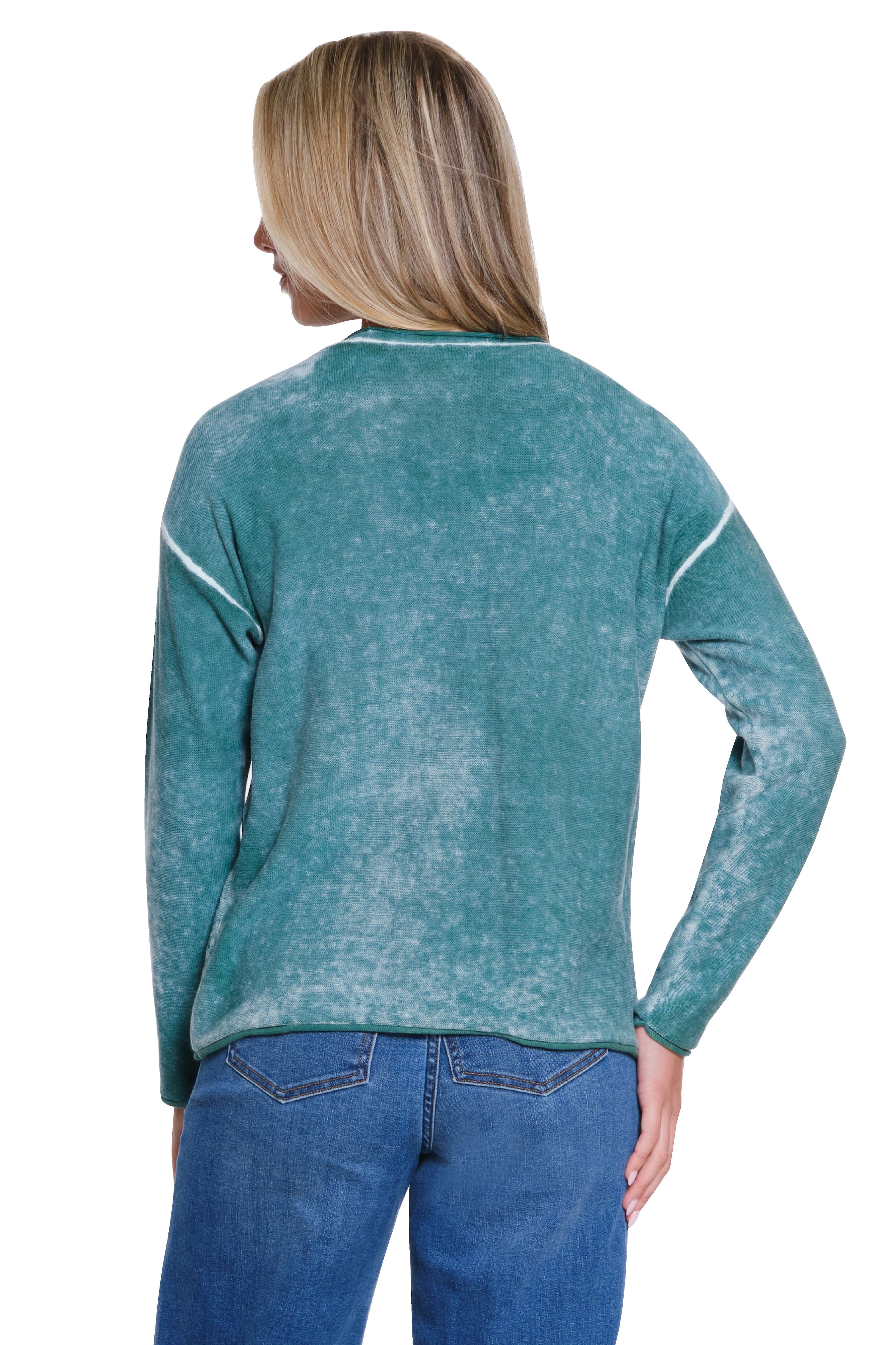 Button Front Cardigan - Antique Green