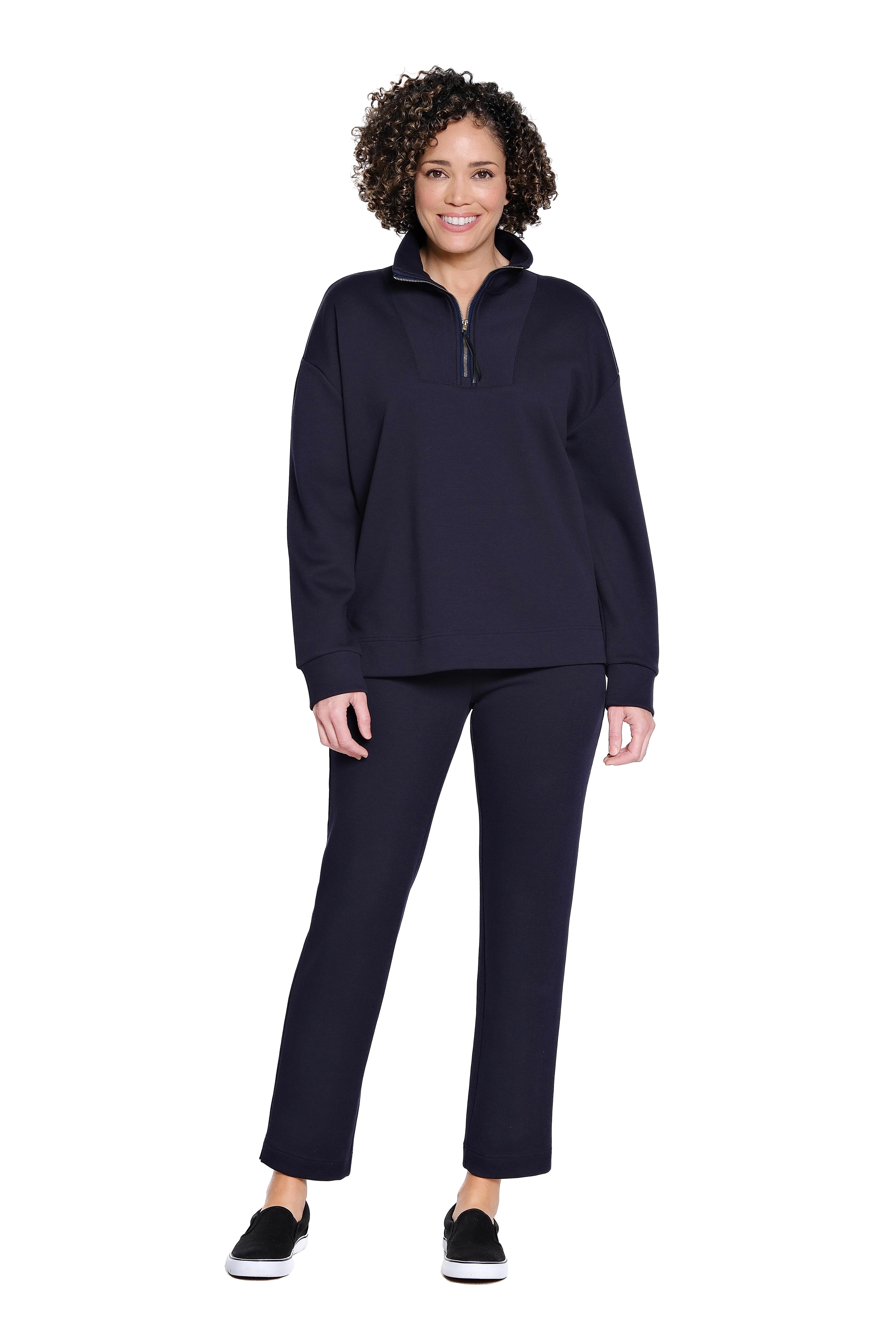 Knit Ankle Pant - Navy