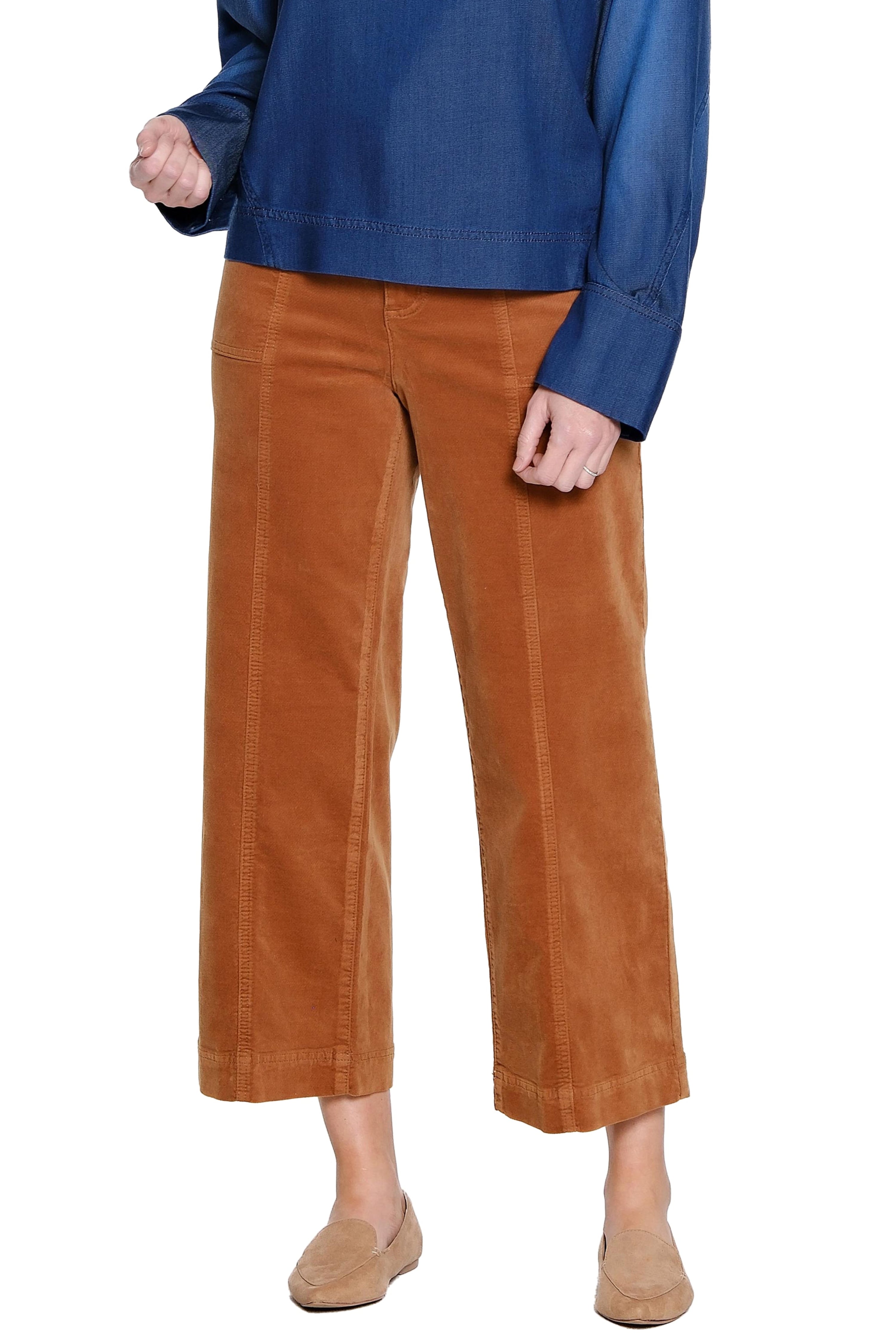 Twill Crop Pant - Tobacco