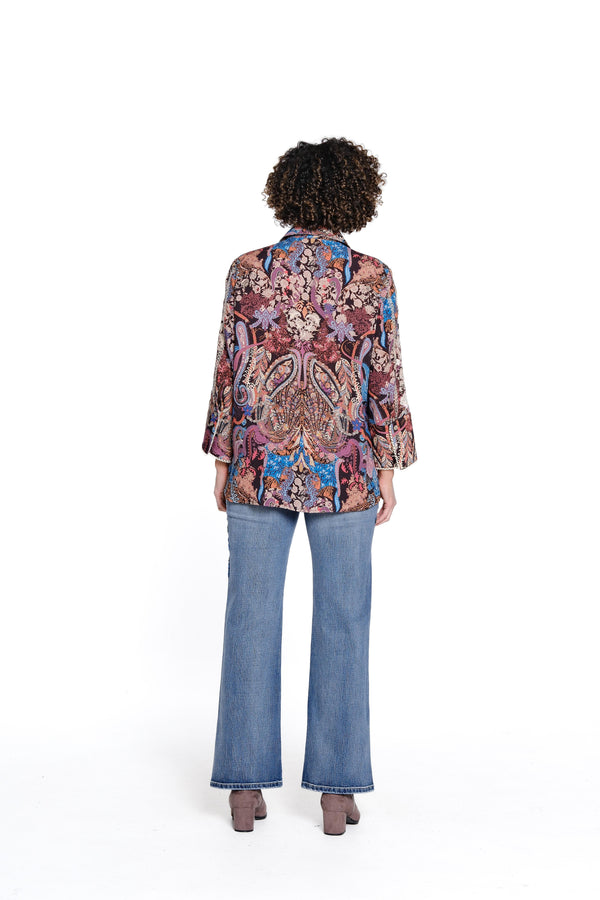 Embroidered Collared Shirt - Multi