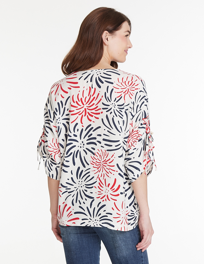 Print Boxy Top - Multi