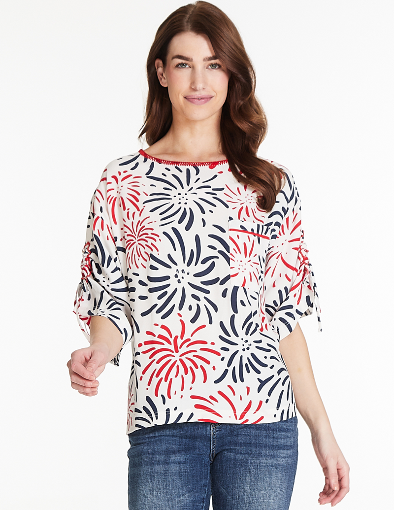 Print Boxy Top - Multi