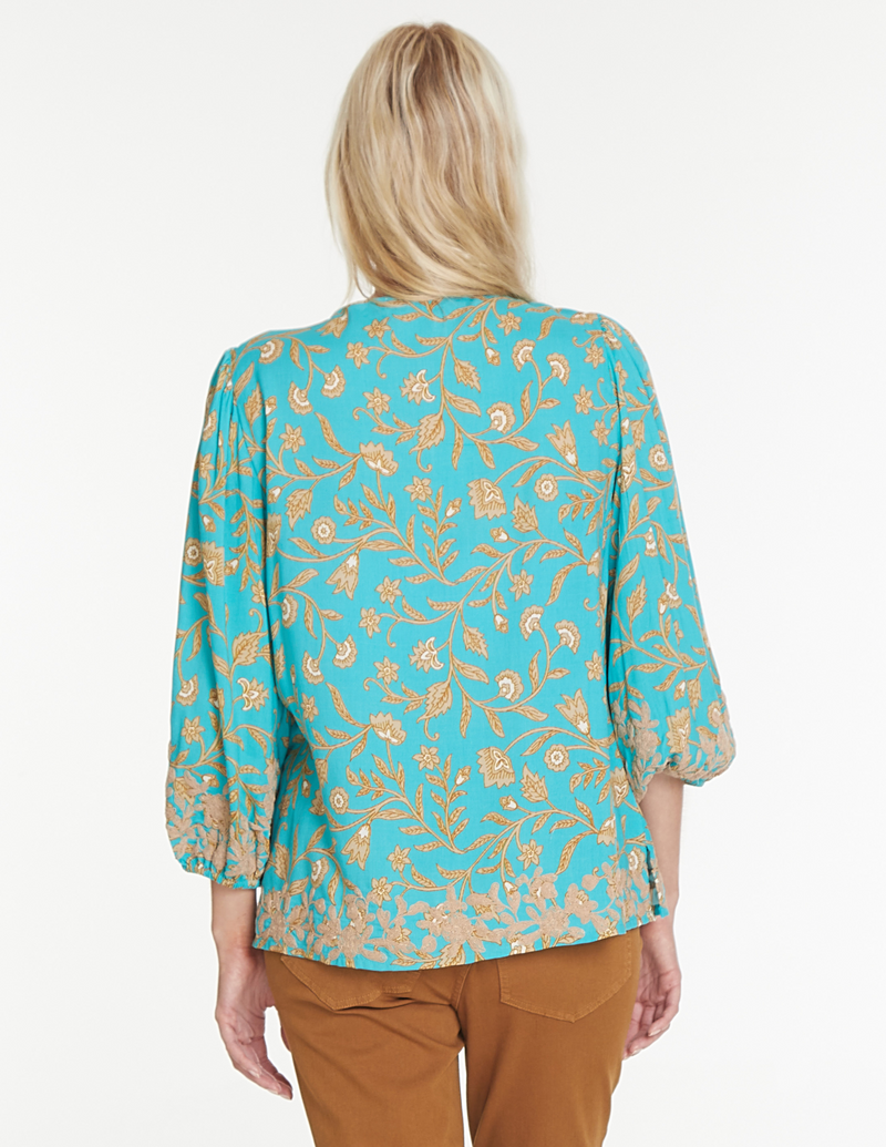 Tie Neck Top - Multi