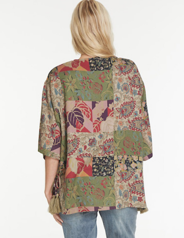 Patch Print Top- Multi