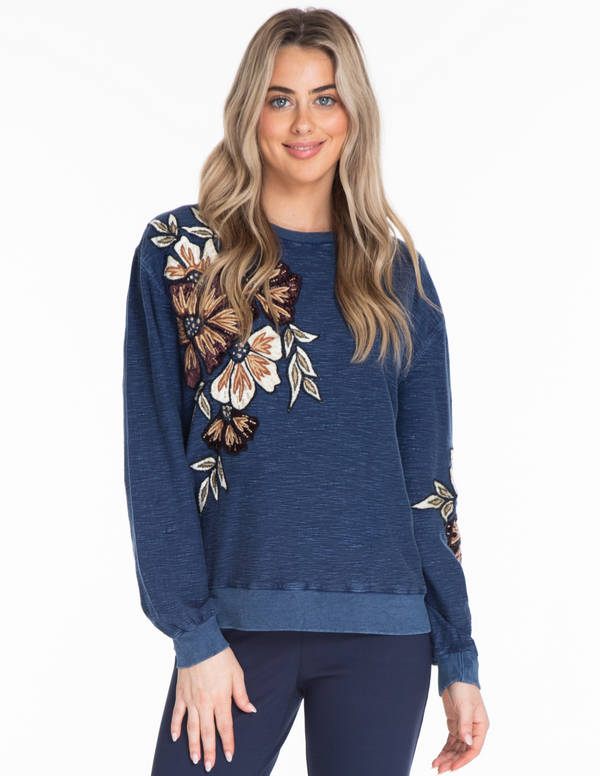 Applique Knit Top - Multi