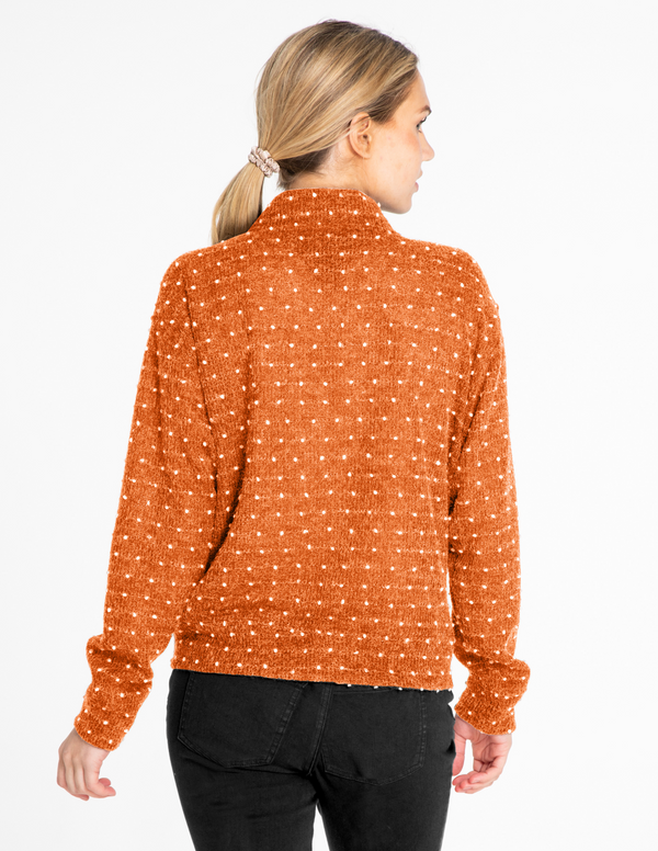 Popcorn Knit Top - Spice